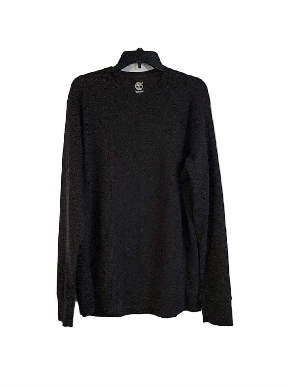 Timberland Men's Crewneck Black Long-Sleeved Thermal/Waffle Knit, Size XLT